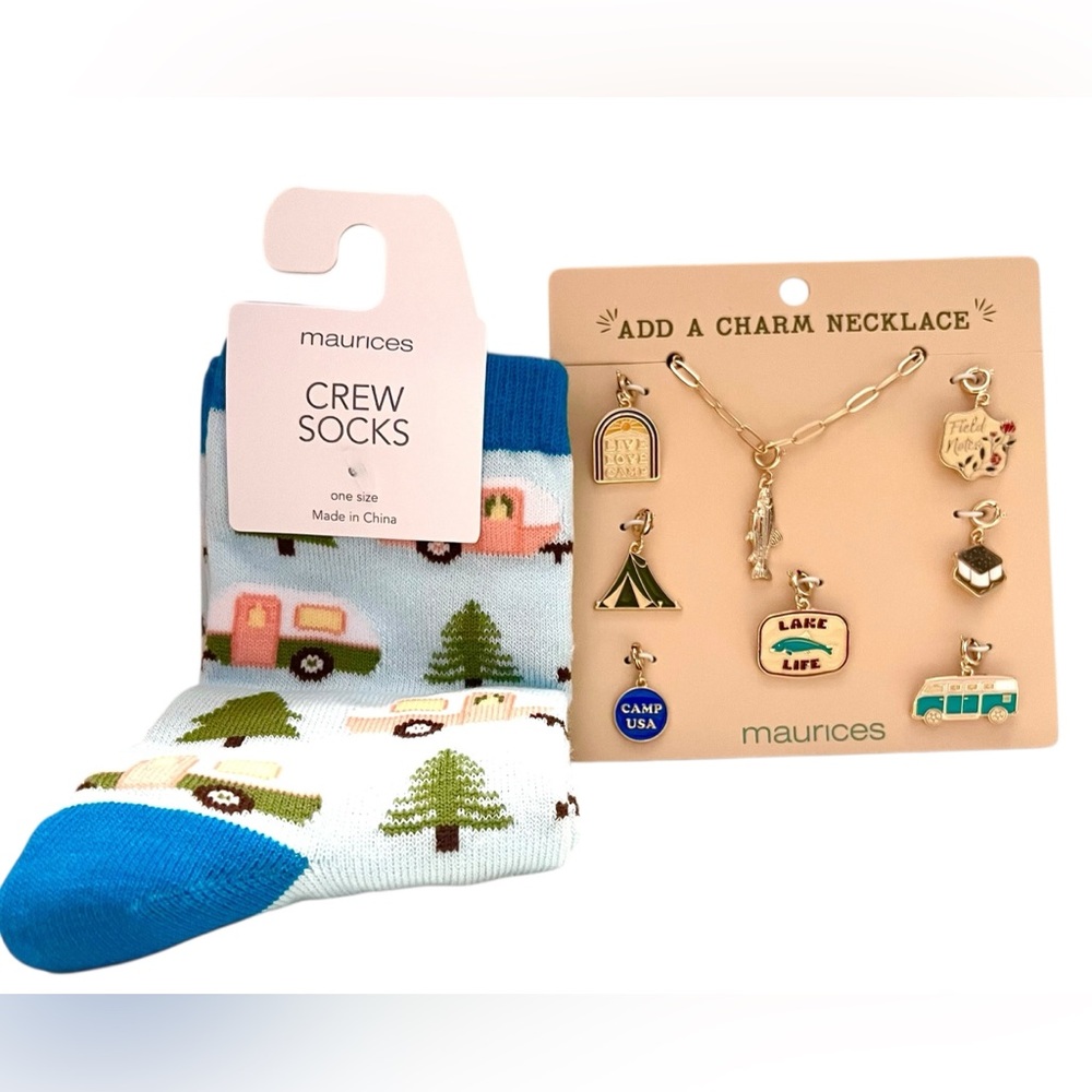 Maurice’s Lake Life Gift Set - Socks & Necklace